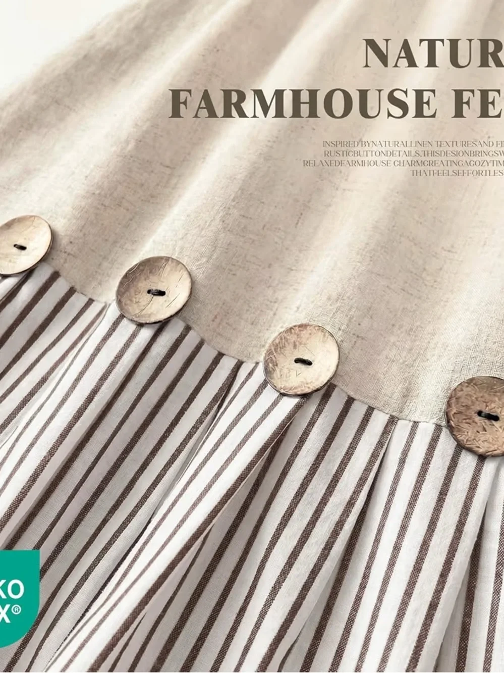 Extra Long Shower Curtains 84”Farmhouse Linen Pleated Brown Stripe 72